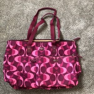 Coach Tote with Matching Makeup Bag